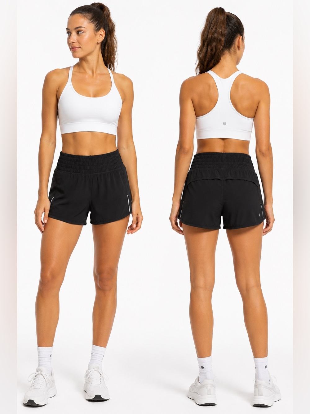 Lululemon Run Around Shorts Older Style Black Size 6